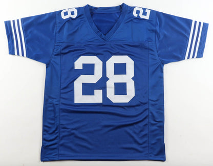 Jonathan Taylor Autographed Indianapolis Colts Custom Jersey (Blue)