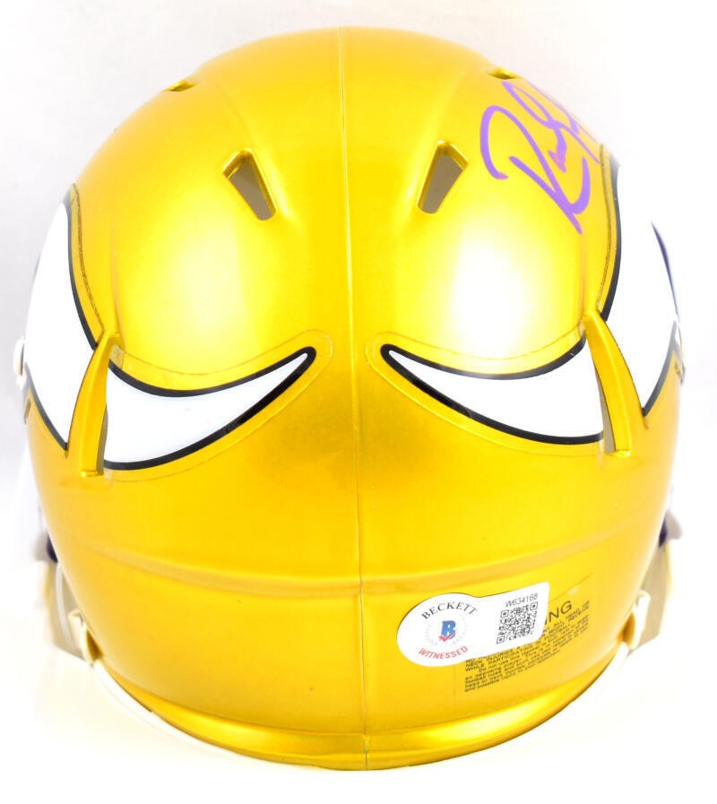 Randy Moss Signed Minnesota Vikings Flash Speed Mini Helmet