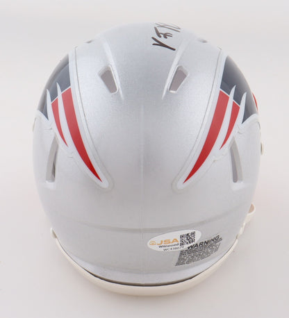 Vince Wilfork Signed New England Patriots Mini Helmet