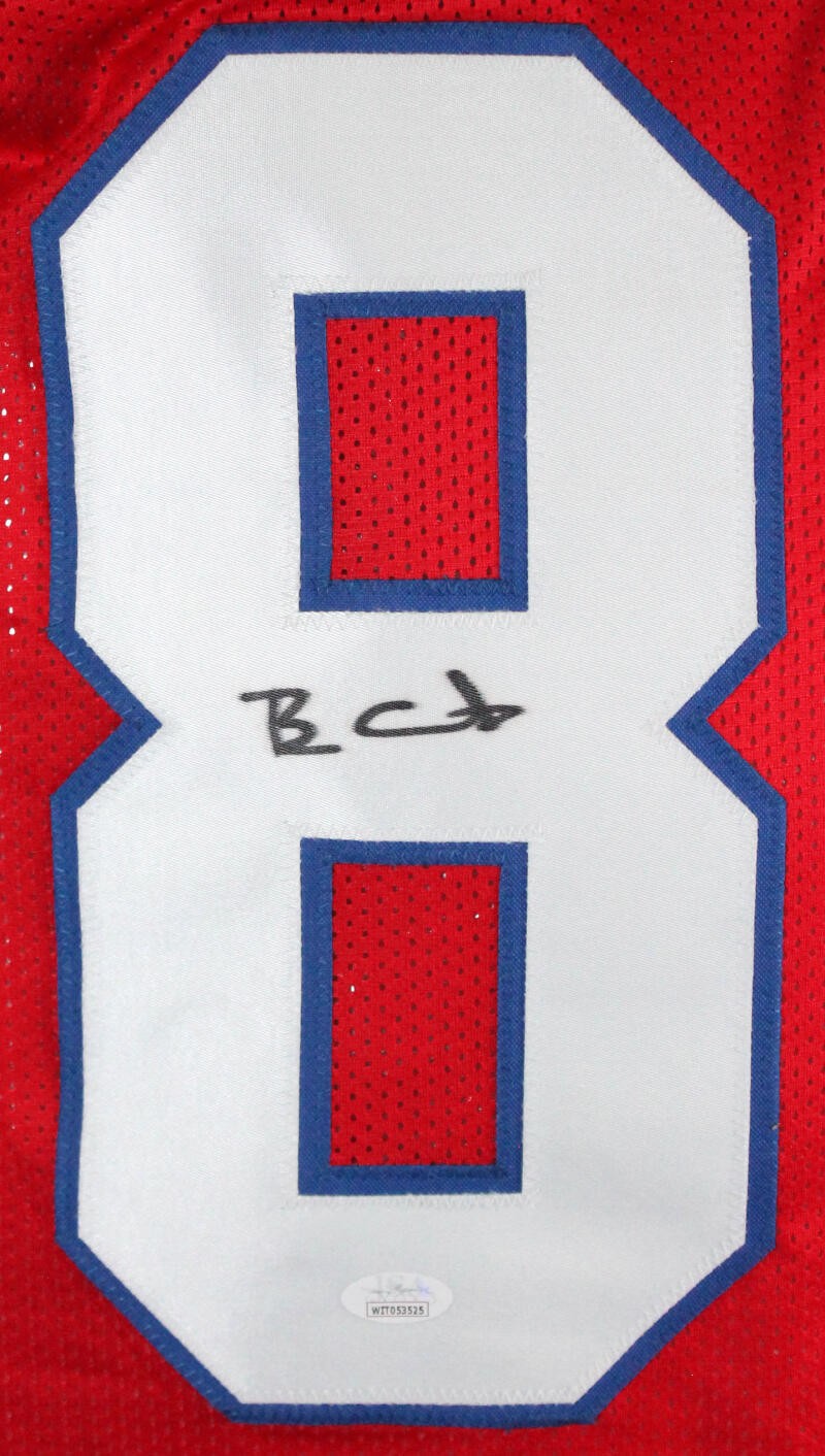 Ben Coates Autographed New England Patriots Style Red Custom Jersey