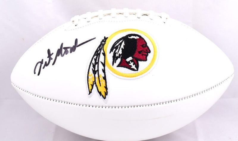 Art Monk Signed Washington Logo Football - Black