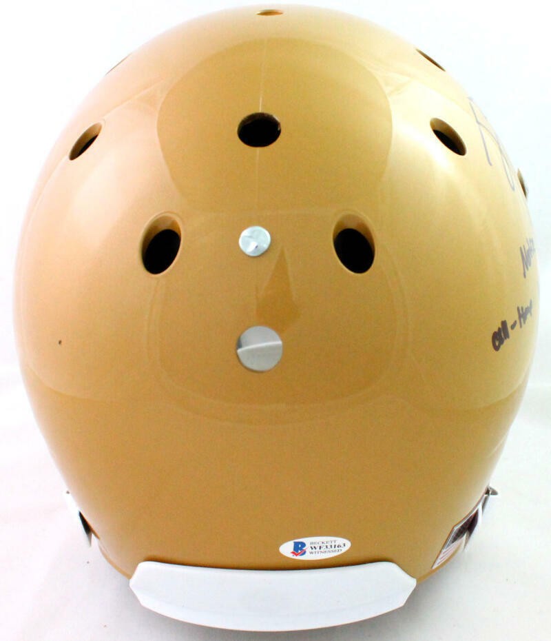 Ian Book Full Size Helmet Autographed Notre Dame Fighting Irish