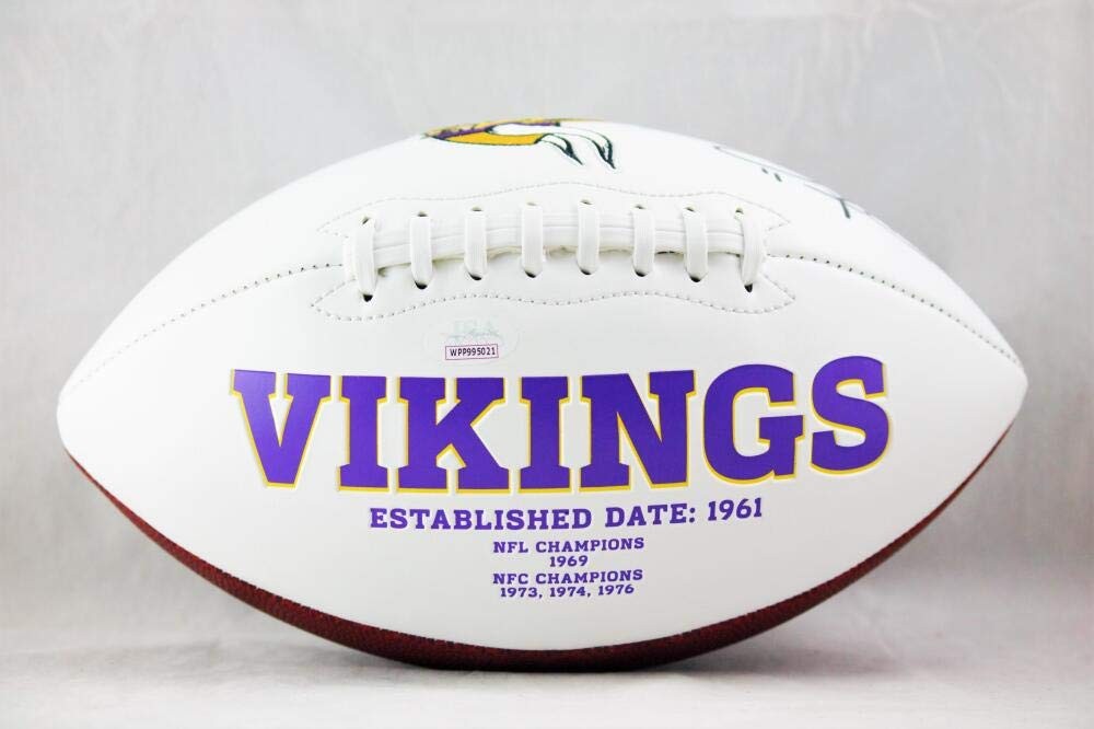 Daunte Culpepper Autographed Minnesota Vikings Black Logo Football