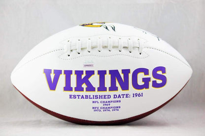 Daunte Culpepper Autographed Minnesota Vikings Black Logo Football