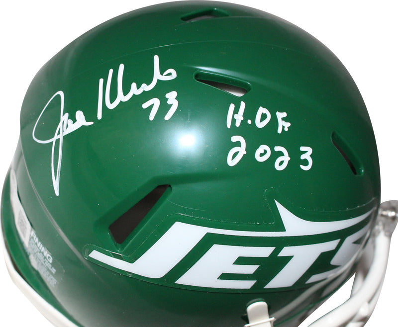 Joe Klecko Signed New York Jets Throwback Mini Helmet HOF 2023 BAS