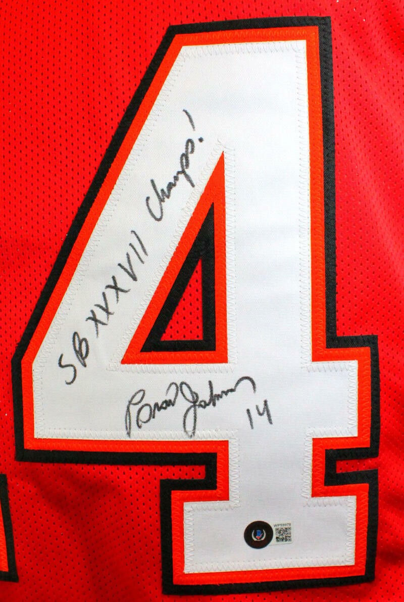 Brad Johnson Signed Black Custom Jersey - SB XXXVII Champs