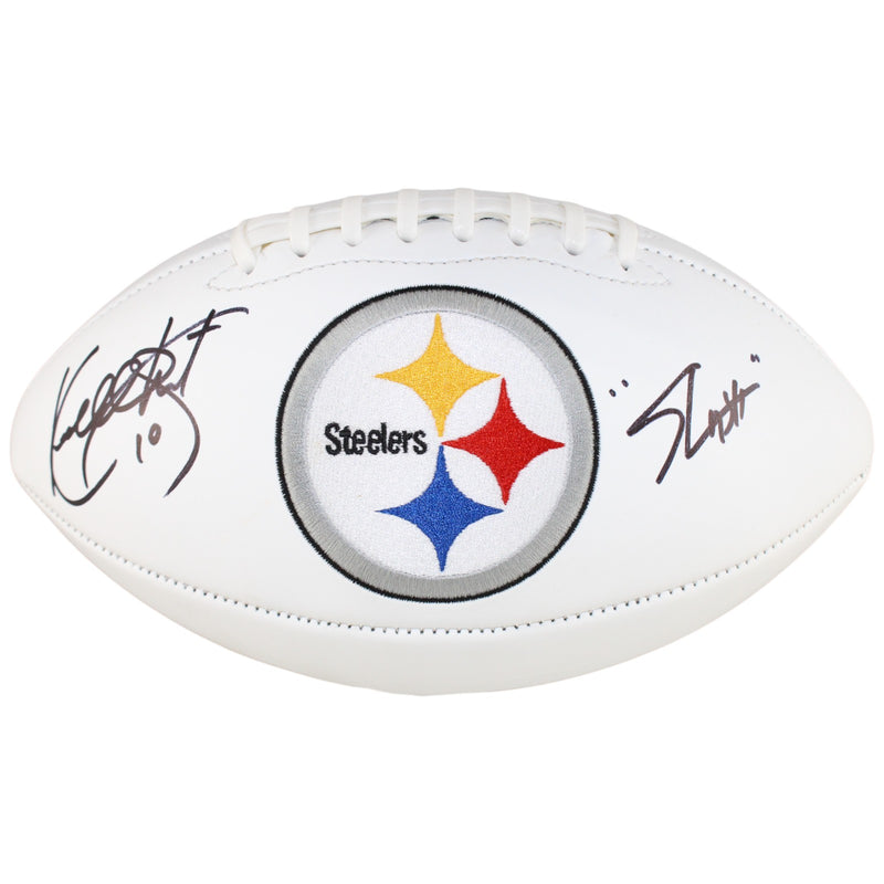 Kordell Stewart Signed Pittsburgh Steelers Logo Football (Slash Inscription)