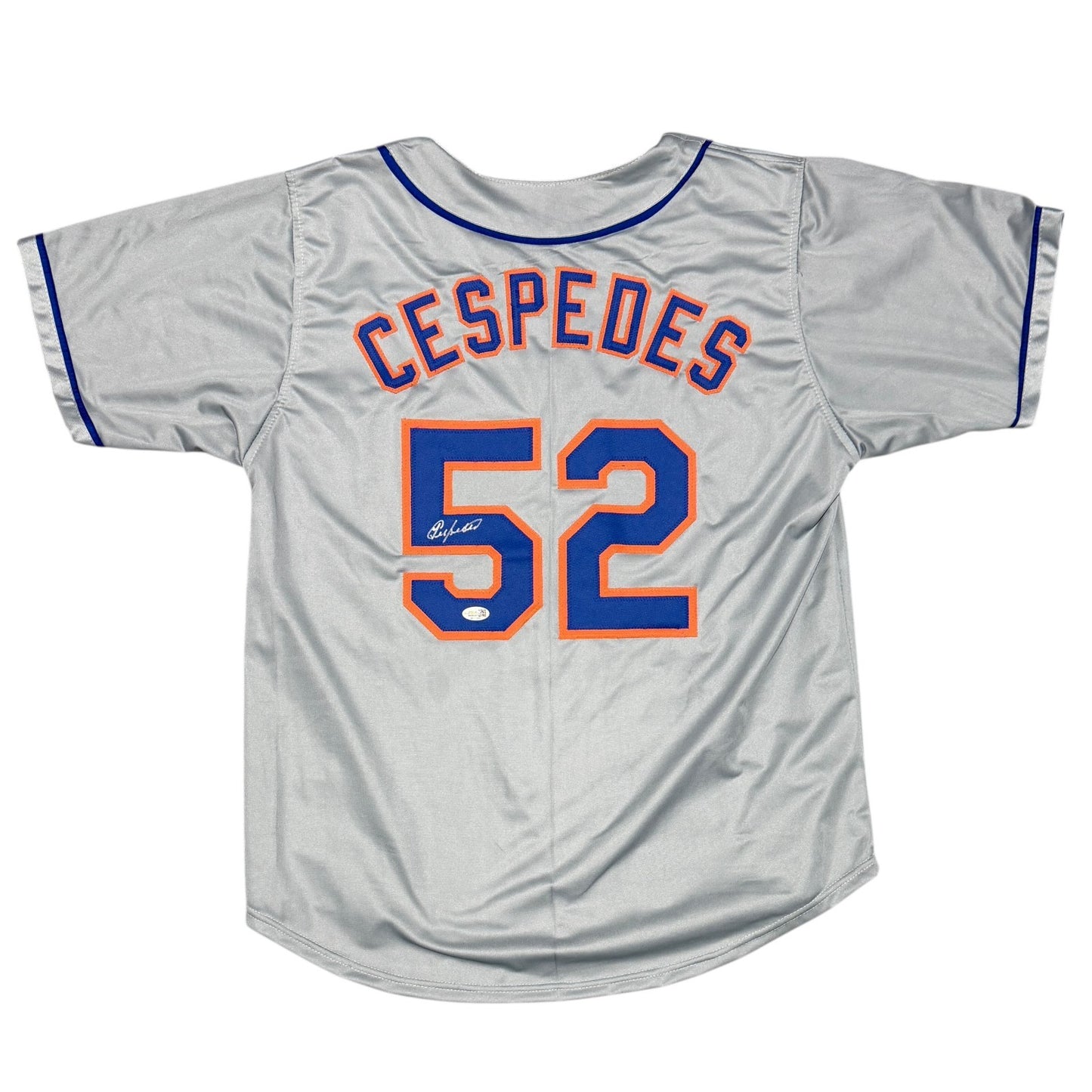 Yoenis Cespedes New York Mets Signed Custom Grey Jersey