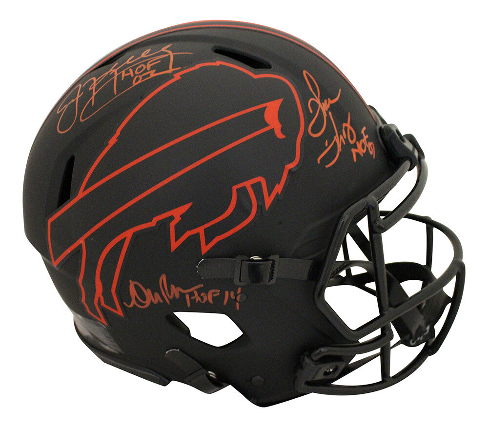 Jim Kelly, Thurman Thomas & Andre Reed Signed Bills Authentic Eclipse Helmet