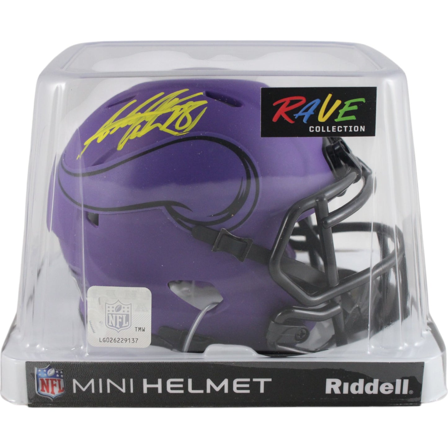Adrian Peterson Signed Minnesota Vikings Rave Mini Helmet