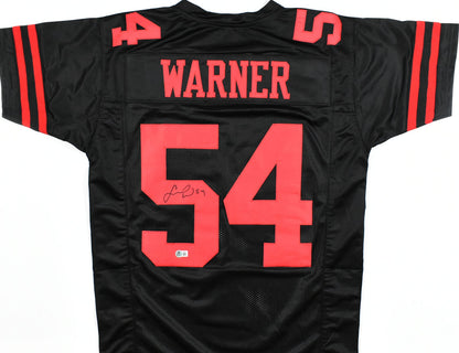 Fred Warner San Francisco 49ers Signed Black Custom Jersey