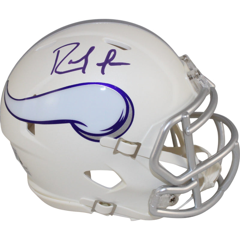 Randy Moss Signed Minnesota Vikings 2024 Alternate Mini Helmet (BAS)
