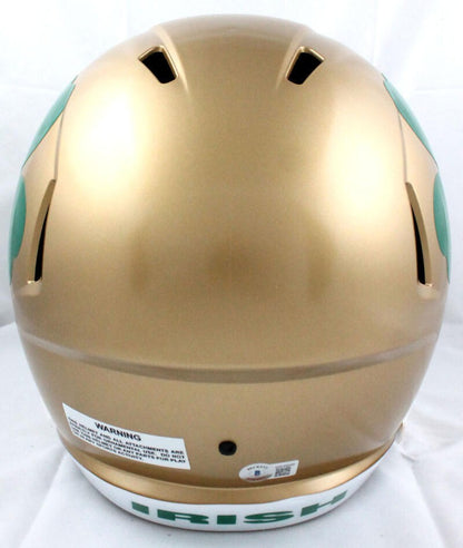 Michael Mayer Autographed Notre Dame Shamrock Full Size Speed Helmet