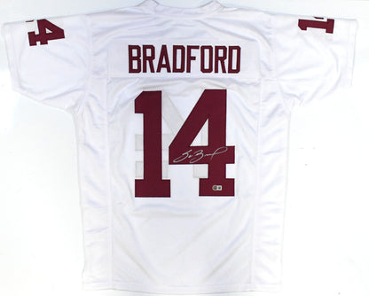 Sam Bradford Autographed Oklahoma Sooners Style Custom Jersey