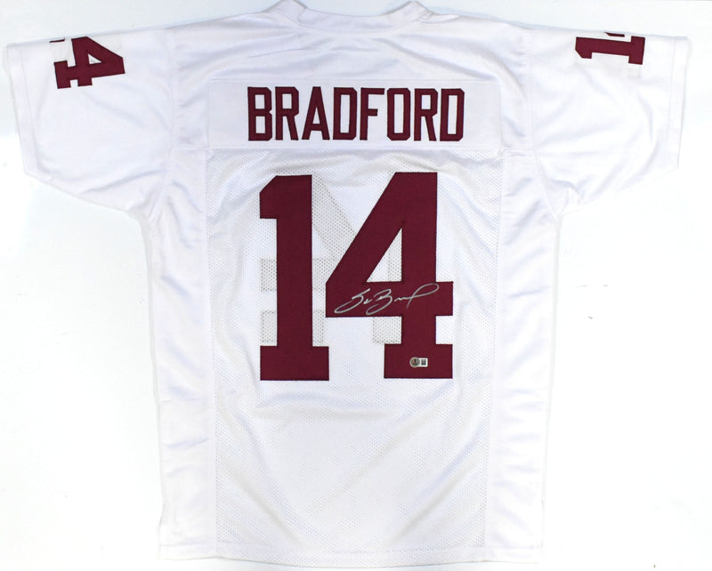 Sam Bradford Autographed Oklahoma Sooners Style Custom Jersey