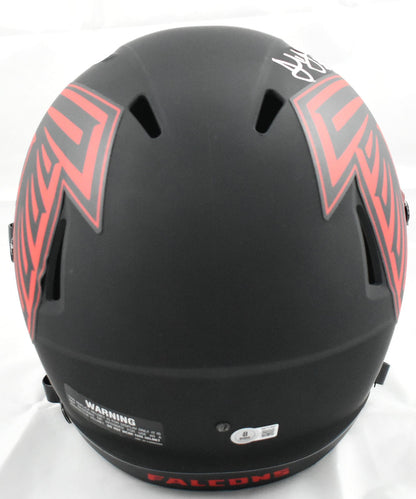 Julio Jones Signed Atlanta Falcons Full Size Eclipse Speed Helmet