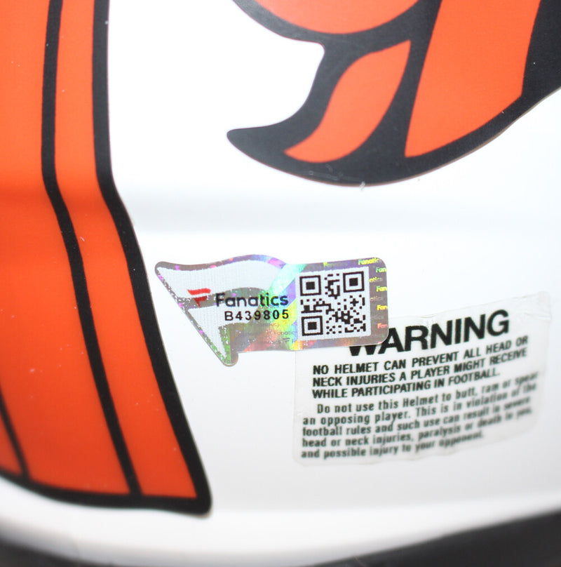 Russell Wilson Denver Broncos Autographed Lunar Mini Helmet