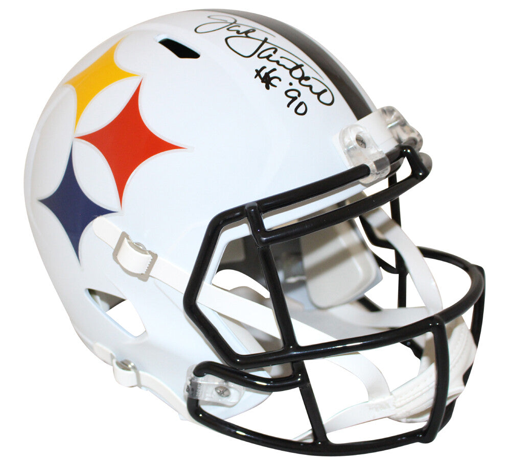 Jack Lambert Signed Pittsburgh Steelers Full Size AMP Replica Helmet HOF