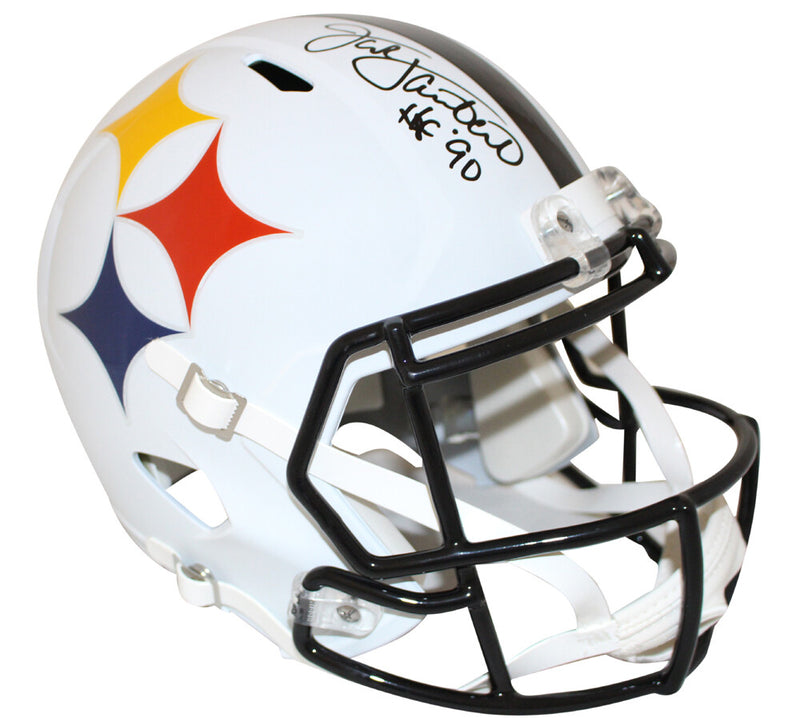 Jack Lambert Signed Pittsburgh Steelers Full Size AMP Replica Helmet HOF