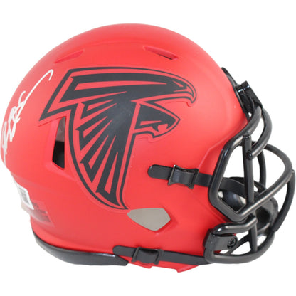 Deion Sanders Atlanta Falcons Autographed Rave Mini Helmet Beckett COA