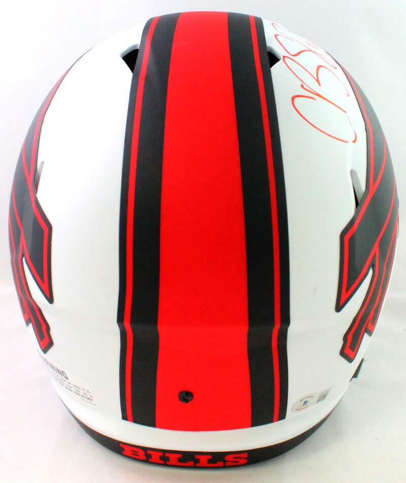 Cole Beasley Autographed Buffalo Bills Lunar Full Size Helmet