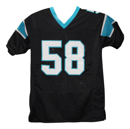 Thomas Davis Signed Carolina Panthers Custom Black Jersey