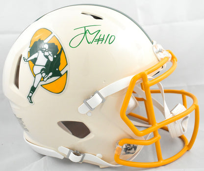 Jordan Love Signed Green Bay Packers Retro Speed Authentic Helmet