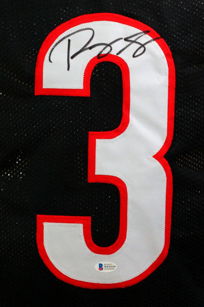 Roquan Smith Autographed Black Custom Football Jersey