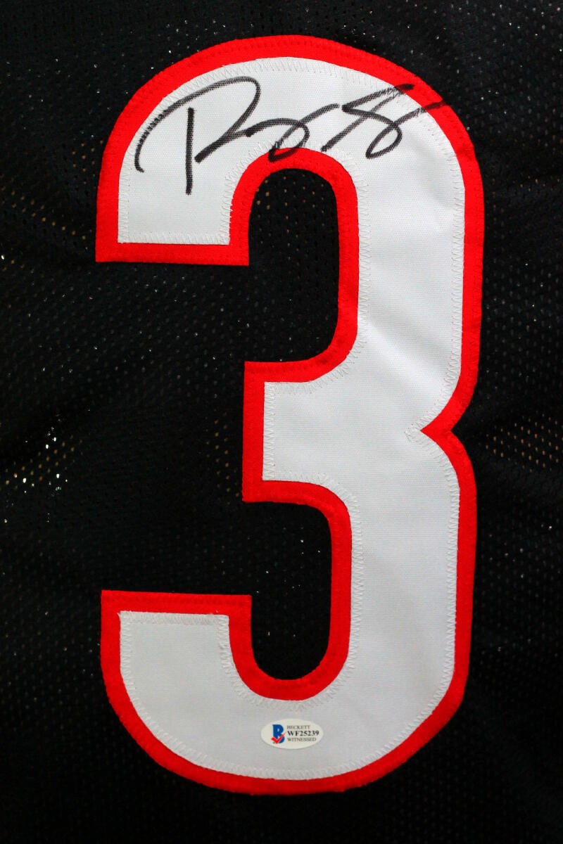 Roquan Smith Autographed Black Custom Football Jersey
