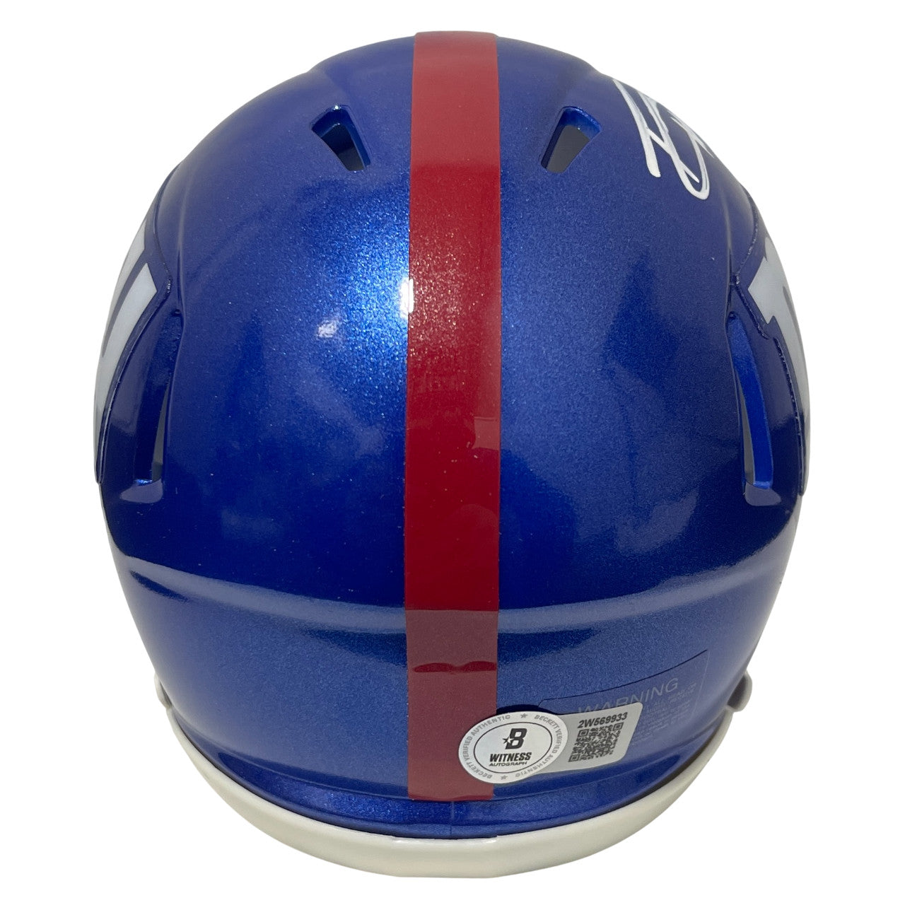 Tyrone Tracy Jr Signed New York Giants Speed Mini Helmet (BAS COA)
