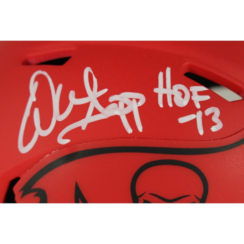 Warren Sapp Autographed Tampa Bay Buccaneers Rave Mini Helmet