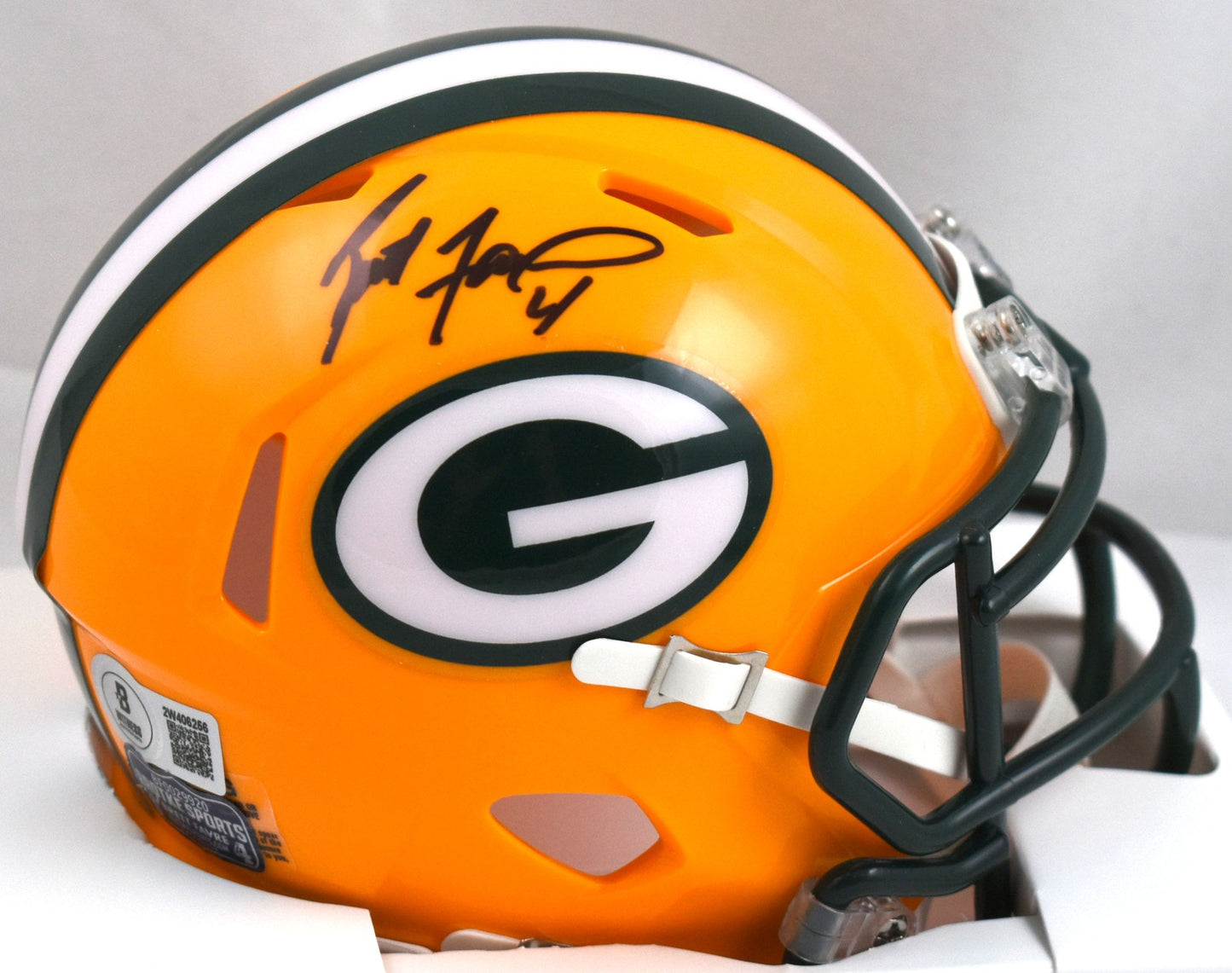 Brett Favre Autographed Green Bay Packers Speed Mini Helmet