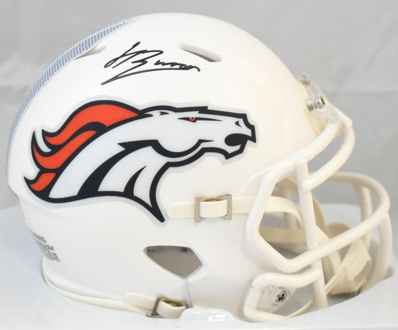 Jahdae Barron Signed Denver Broncos 2024 Alternate Speed Mini Helmet