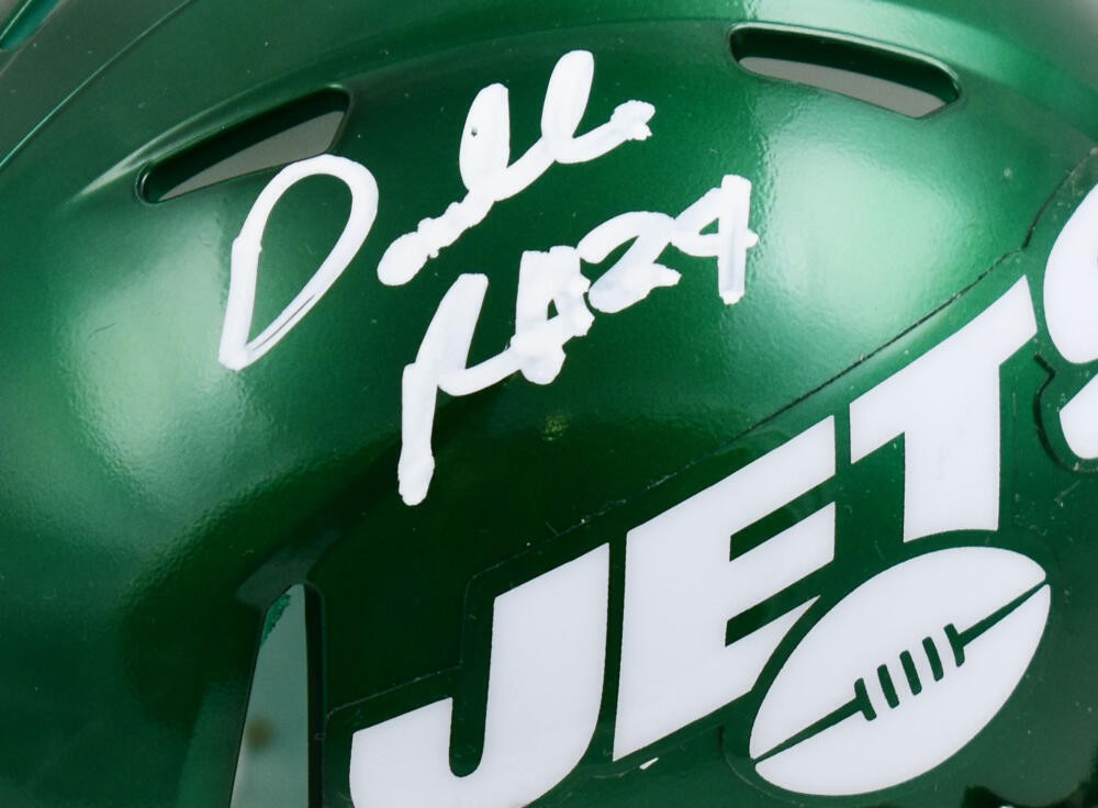 Darrelle Revis Autographed New York Jets White Speed Mini Helmet