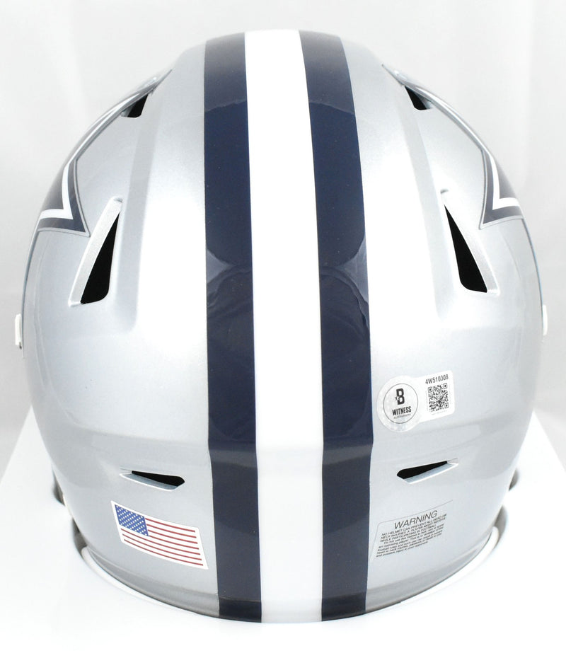 Roger Staubach Signed Dallas Cowboys Mid-Size SpeedFlex Helmet