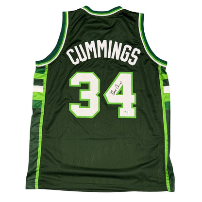 Terry Cummings Signed Milwaukee Bucks Custom Jersey (Beckett COA)