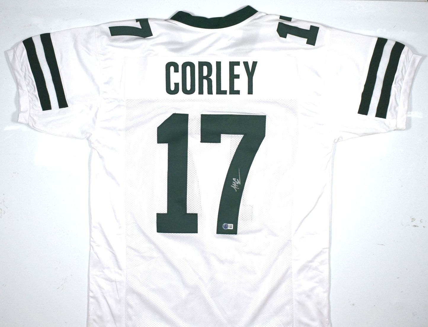 Malachi Corley Autographed White Custom Football Jersey