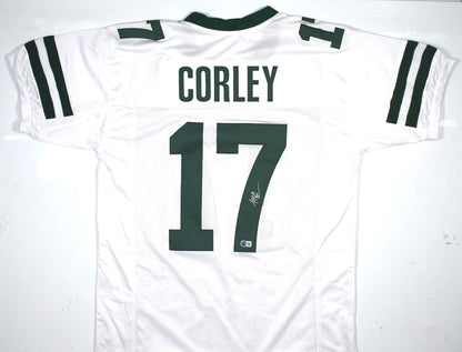 Malachi Corley Autographed White Custom Football Jersey