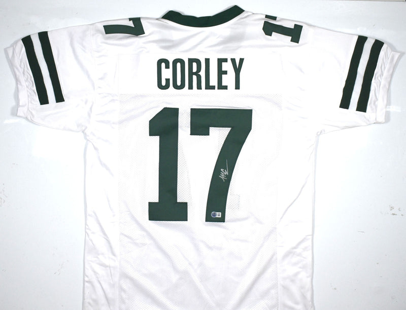 Malachi Corley Autographed White Custom Football Jersey