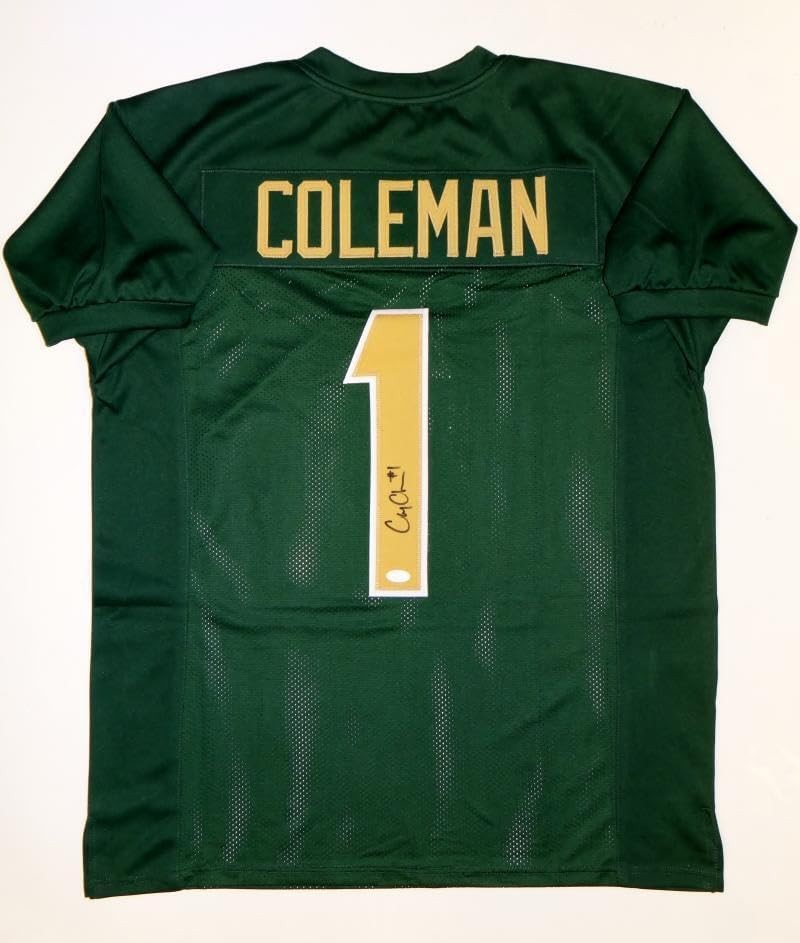 Corey Coleman Autographed Green Custom Jersey