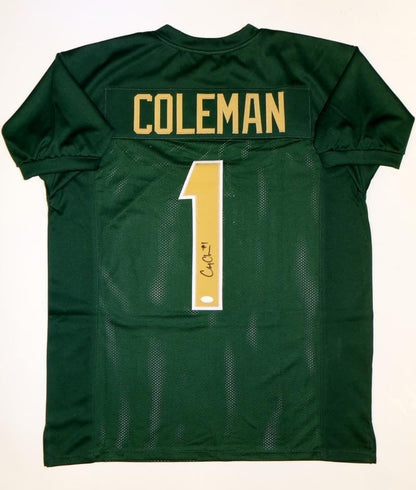 Corey Coleman Autographed Green Custom Jersey