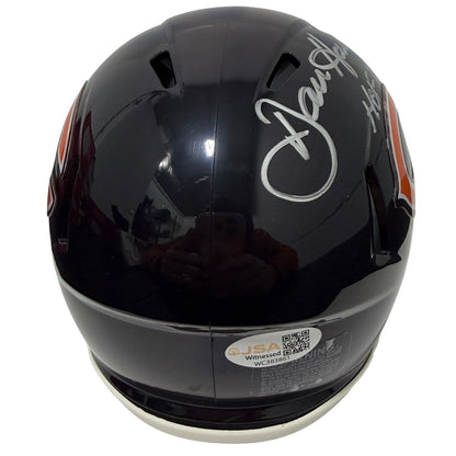 Dan Hampton Signed Chicago Bears Speed Mini Helmet (HOF 2002) JSA