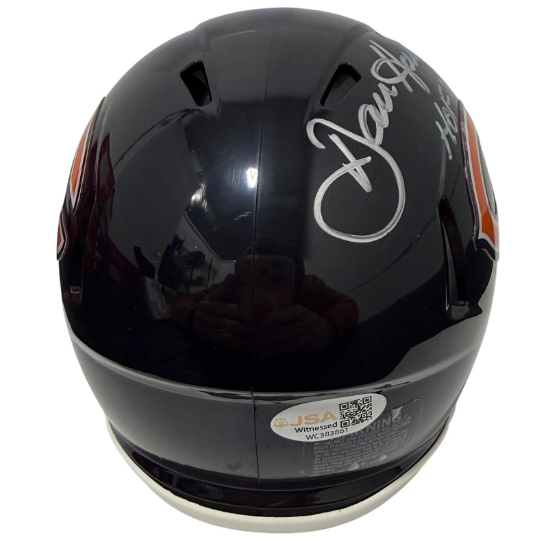 Dan Hampton Signed Chicago Bears Speed Mini Helmet (HOF 2002) JSA