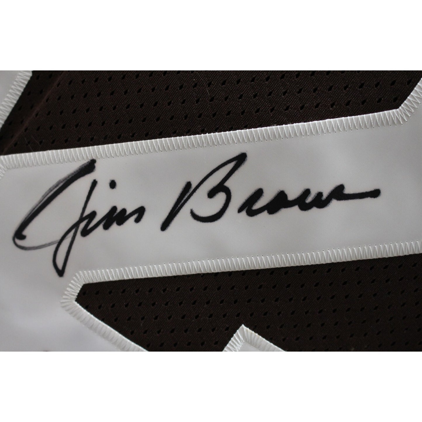 Jim Brown Signed Cleveland Browns Players of the Century Jersey (HOF)
