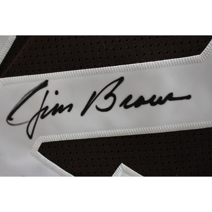 Jim Brown Signed Cleveland Browns Players of the Century Jersey (HOF)