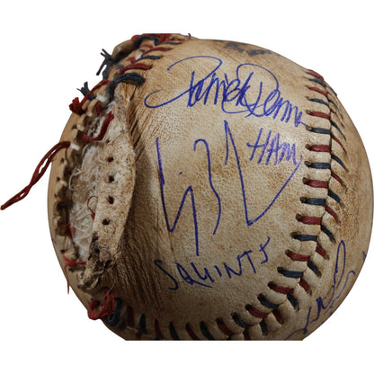 The Sandlot Cast Autographed Custom Ripped Baseball (8 Signatures)