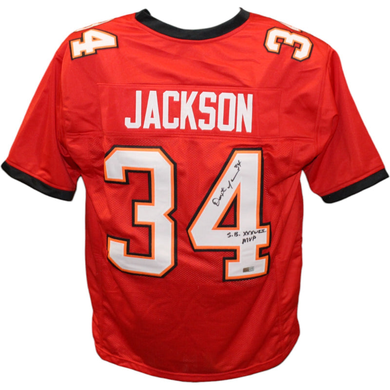 Dexter Jackson Signed Tampa Bay Buccaneers Red Pro Style Jersey SB MVP
