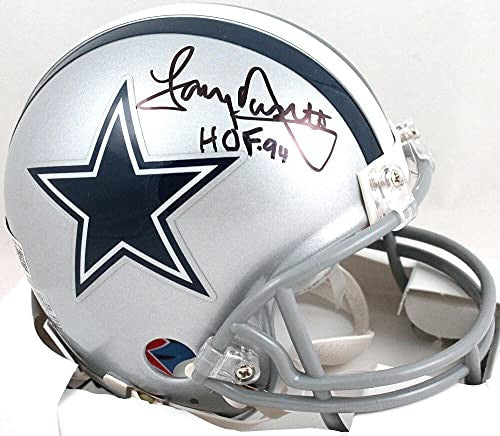 Tony Dorsett Autographed Dallas Cowboys Mini Helmet with HOF 94 Inscription