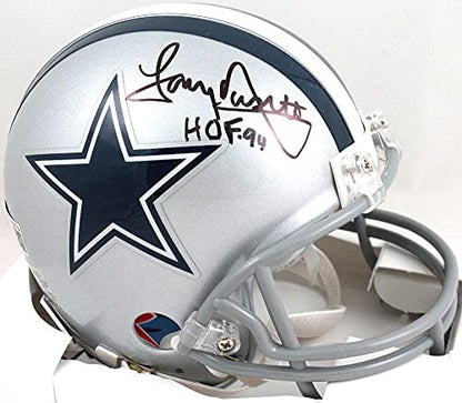 Tony Dorsett Autographed Dallas Cowboys Mini Helmet with HOF 94 Inscription