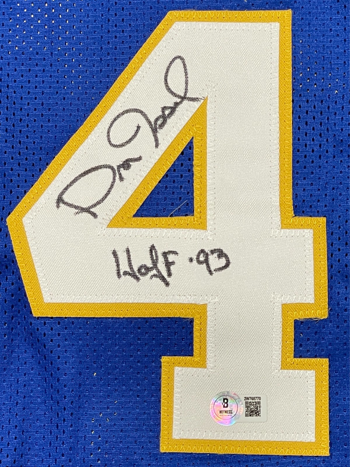 Dan Issel Signed Denver Nuggets Custom Jersey (HOF 93) Beckett BAS